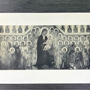 Duccio di Buoninsegna THE MAJESTAS Fine Art Print 1908 Vintage Original Antique
